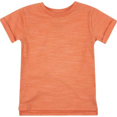 Mini boys coral marl t-shirt